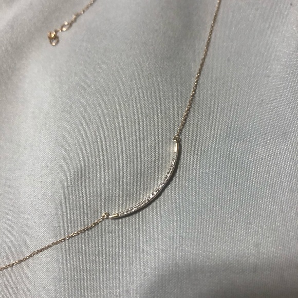 Adina Reyter Large Pave Curve Diamond Necklace - Picture 4 of 4